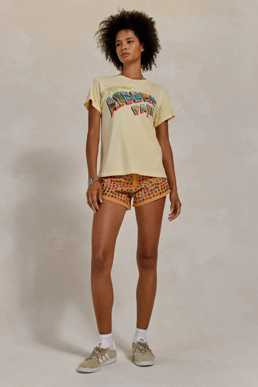 Daydreamer Bruce Springsteen Asbury Park Tour Tee - Yellow Fizz