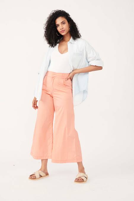 Free People Menorca Cropped Solid Pant FINAL SALE