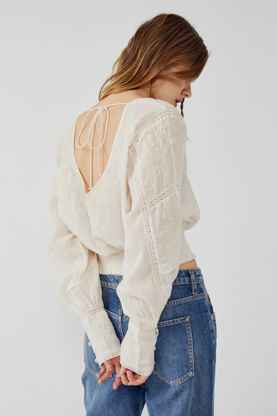 Free People Lucky Me Lace top