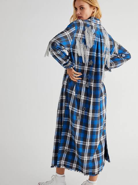 Free People Heavenly Plaid Jacket