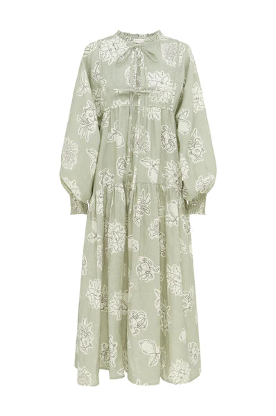 Kinga Csilla Dulce Santorini Dress Sage Print SALE Love Spell