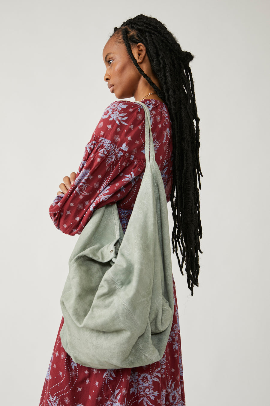 Free People WTF Sun Faded Hobo - Cactus FINAL SALE
