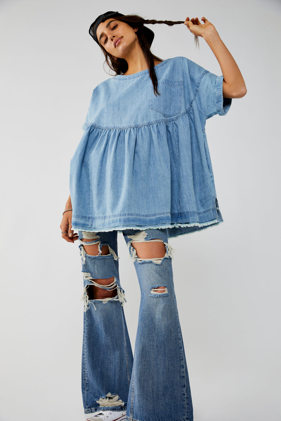 Free People Moon City Denim - Vintage Indigo