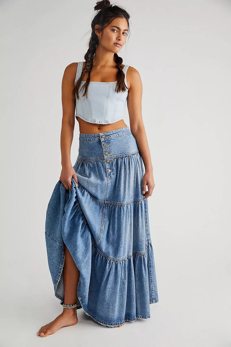 Free People Dreamweaver Maxi Skirt – Love Spell