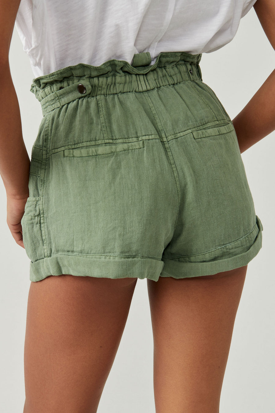 Free People Topanga Short - Oil Green FINAL SALE