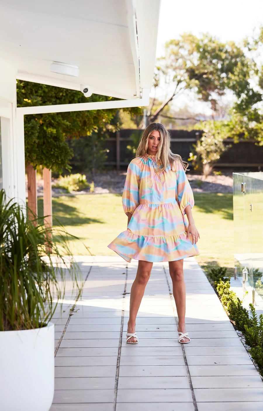 Ralf Studios Pebbly Dress Rainbow Paddle FINAL SALE