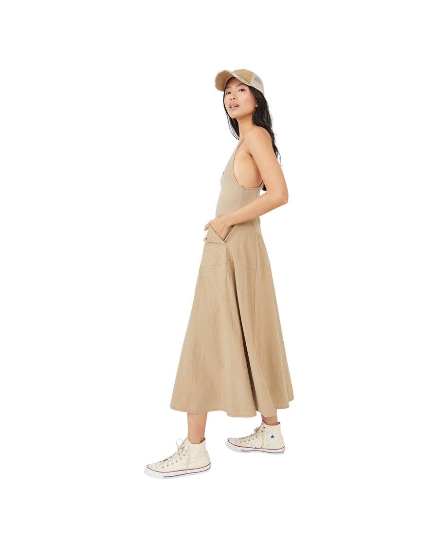 Free People Soledad Midi Khaki FINAL SALE