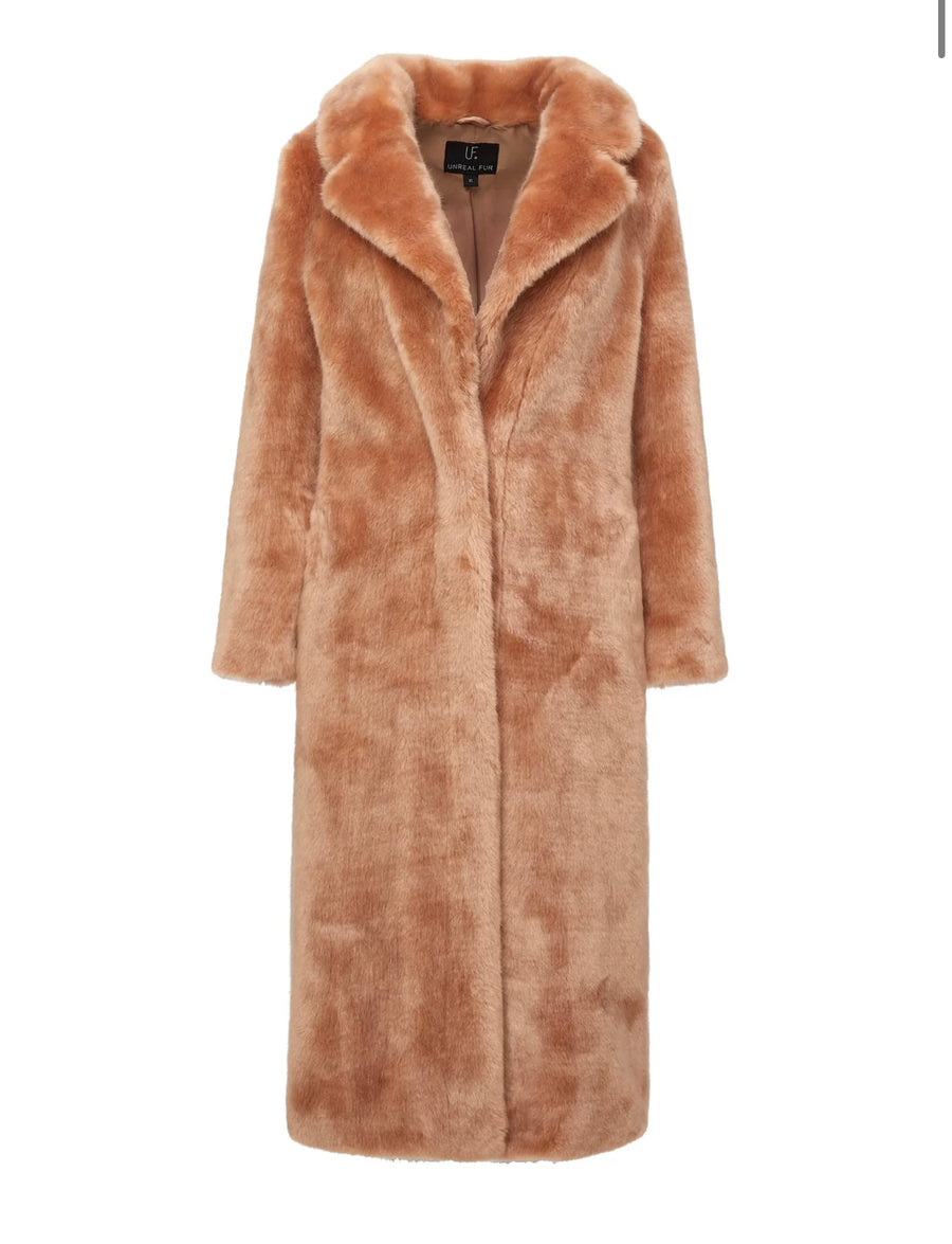 UNREAL FUR Long Mac Coat