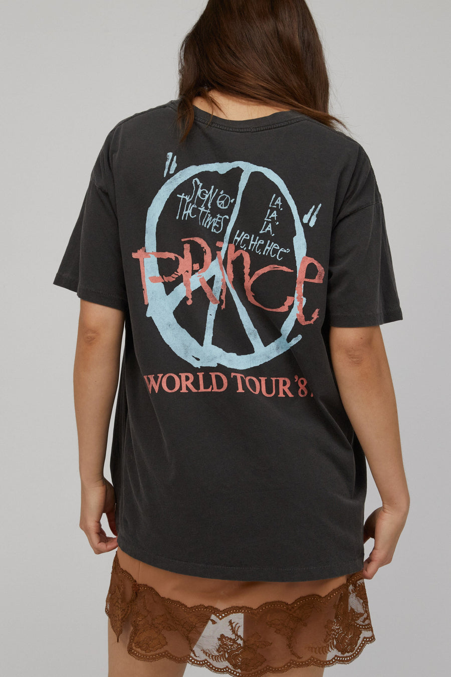 Daydreamer Prince World Tour 1987 Merch Tee - Pigment Black