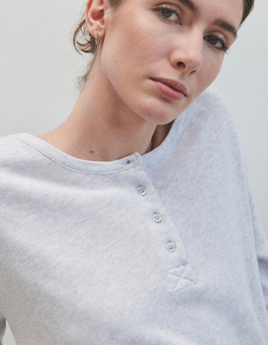 American Vintage Sonoma Henley - Arctic Melange