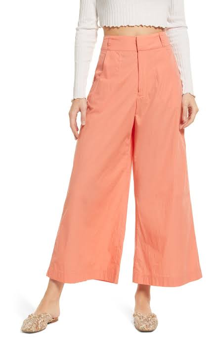Free People Menorca Cropped Solid Pant - FINAL SALE