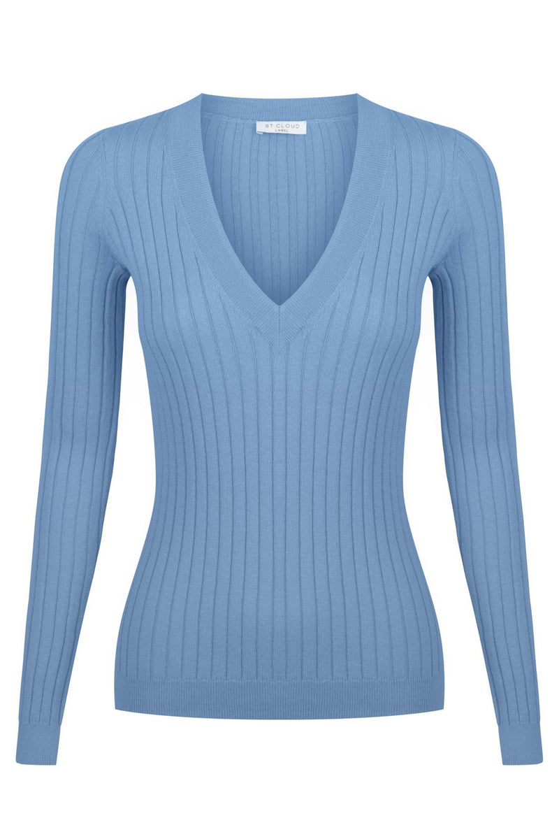ST.CLOUD Long Sleeve V Neck Knit FINAL SALE