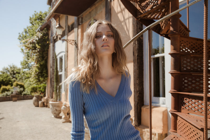 ST.CLOUD Long Sleeve V Neck Knit FINAL SALE