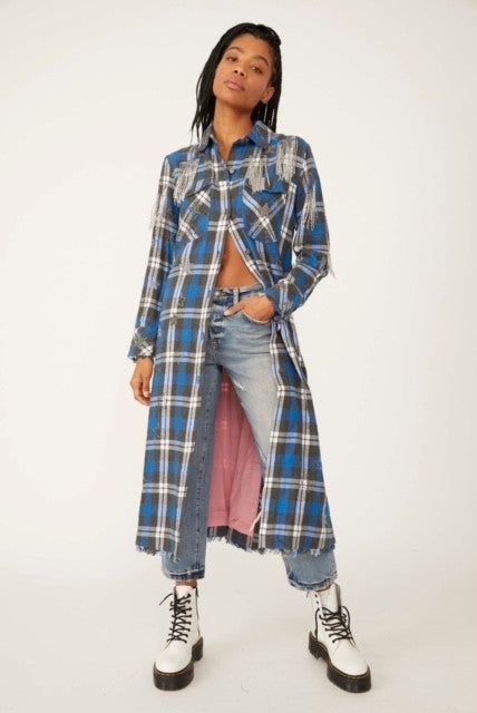Free People Heavenly Plaid Jacket