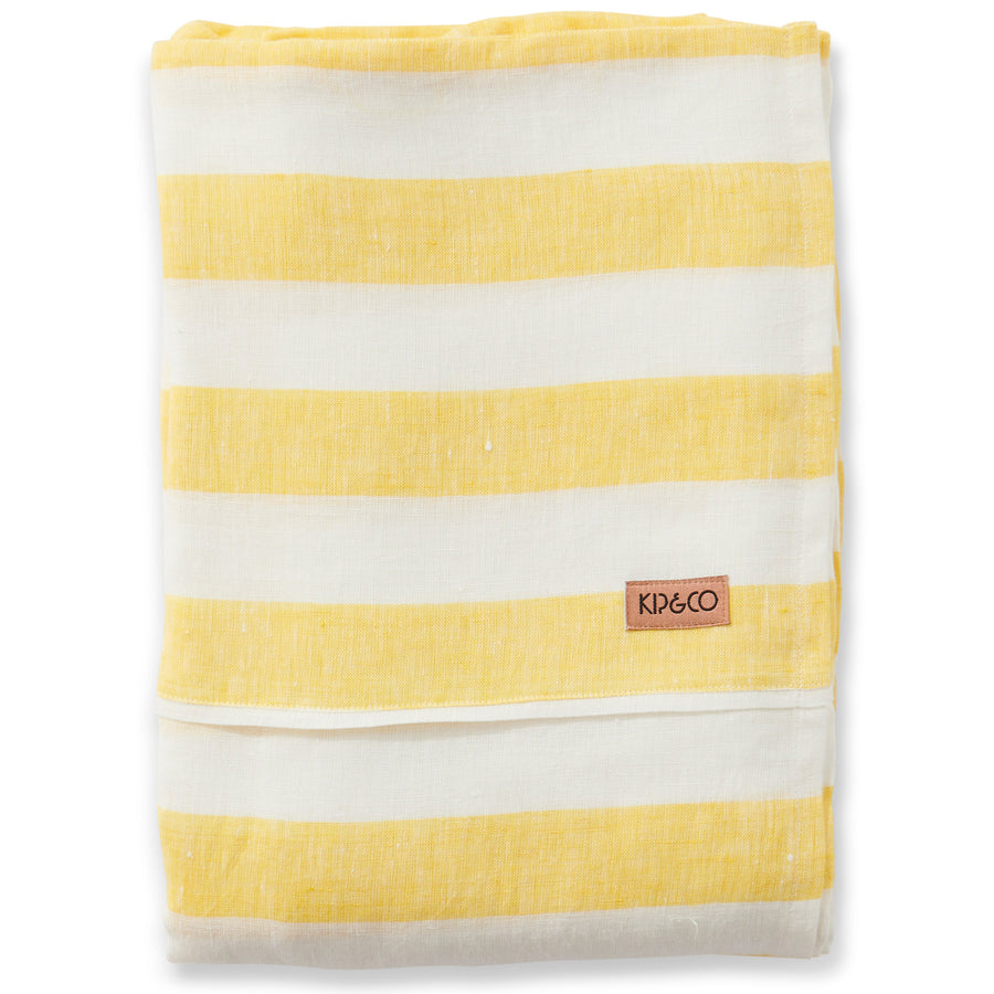 Kip&Co Walking On Sunshine Linen Flat Sheet - Queen