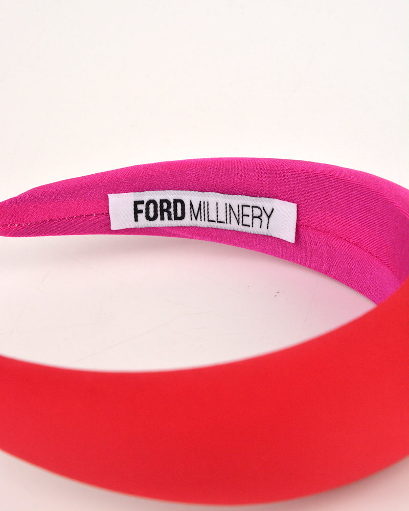 Ford Millinery Lana Headband Red and Pink